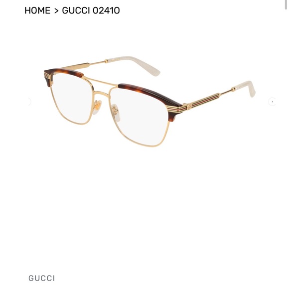 Gucci GG0241O 001 Gold Havana Eyeglasses - Picture 8 of 8